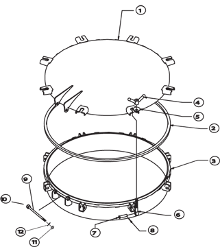 Part # 12 (See Diagram) 5/8 Flatwasher for 36 Manway