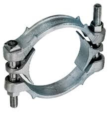 Heavy Duty - 8 Inch Double Bolt Clamp with Saddles